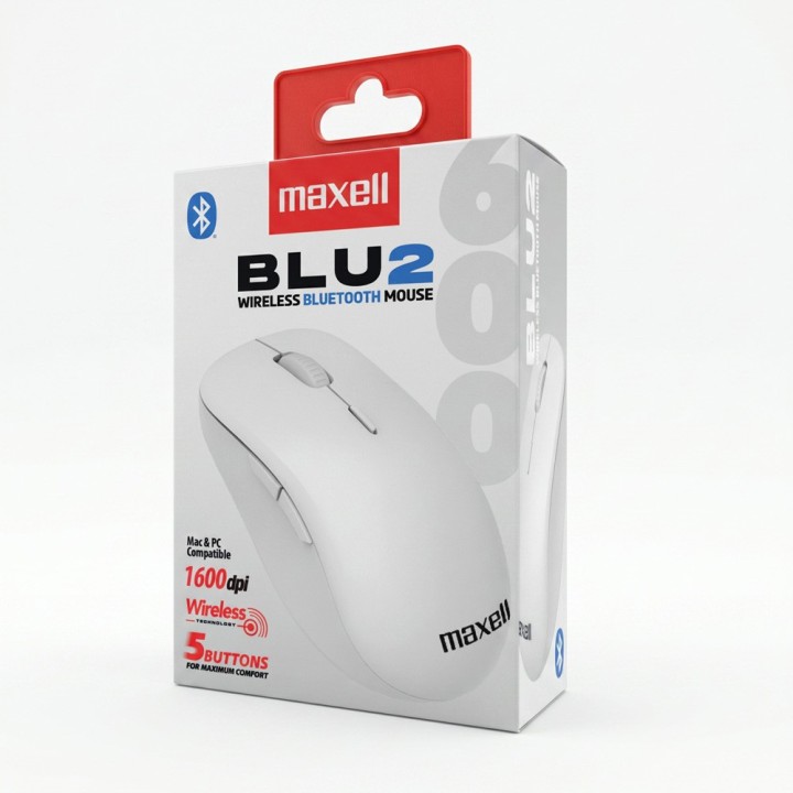 MAXELL 348675 RATON MOWLBT-600 INALAMBRICO BLANCO