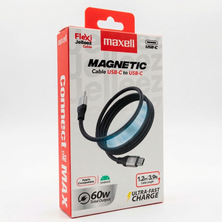 MAXELL MAG60C 348680 CABLE USB C A USB C JELLEEZ NEGRO
