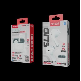 MAXELL 348686 EB-BTTWS23 AUDIFONOS INSERCION WHT/GRY
