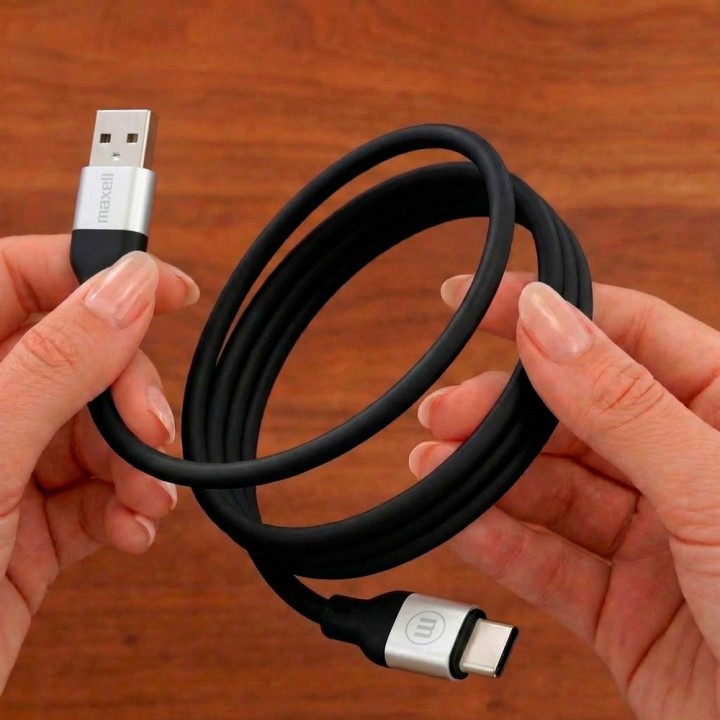 MAXELL MAG60A 348701 CABLE USB A A USB C JELLEEZ NEGRO