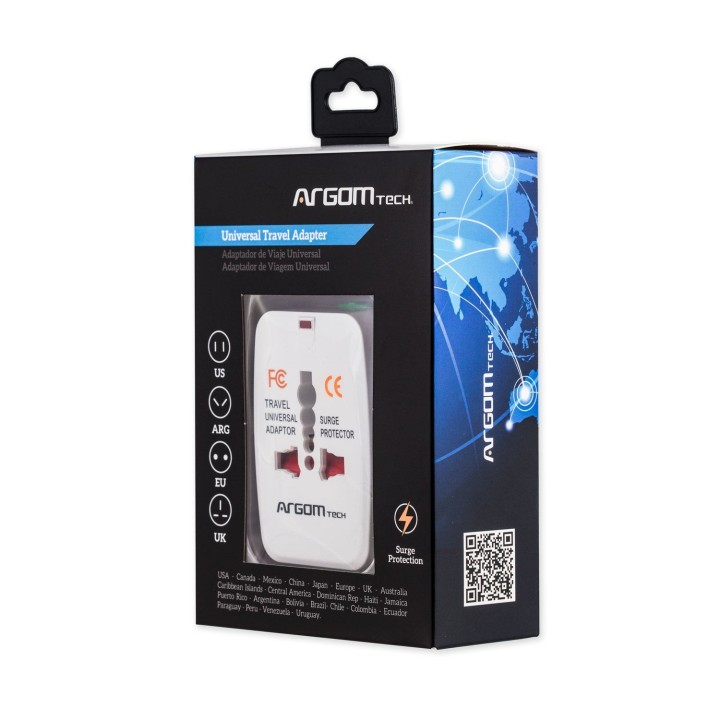 ARGOM ADAPTADOR DE VIAJE UNIVERSAL