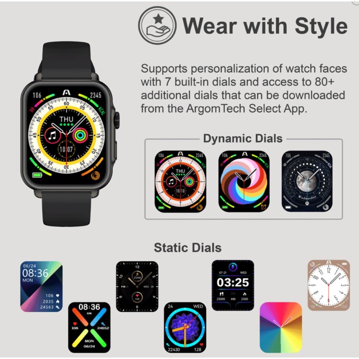 ARGOM ARG-WT-6055BK RELOJ INTELIGENTE S55 IP67 BK