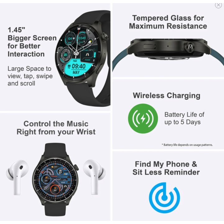 ARGOM ARG-WT-6061BK RELOJ INTELIGENTE C61 I967 BK