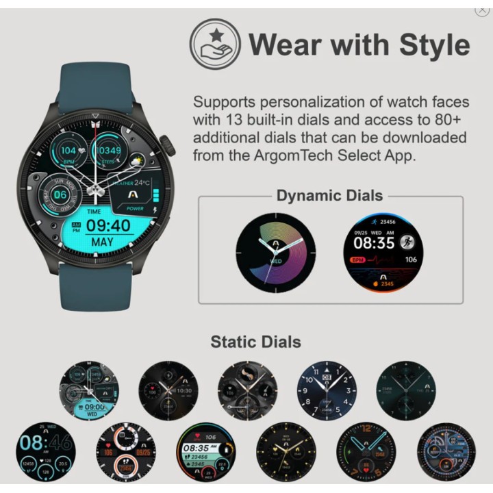 ARGOM ARG-WT-6061BK RELOJ INTELIGENTE C61 I967 BK