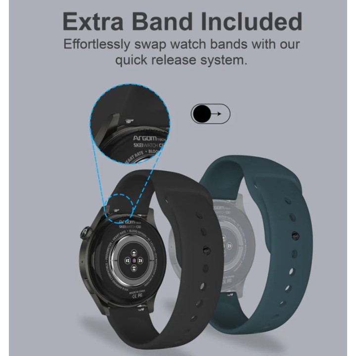 ARGOM ARG-WT-6061BK RELOJ INTELIGENTE C61 I967 BK