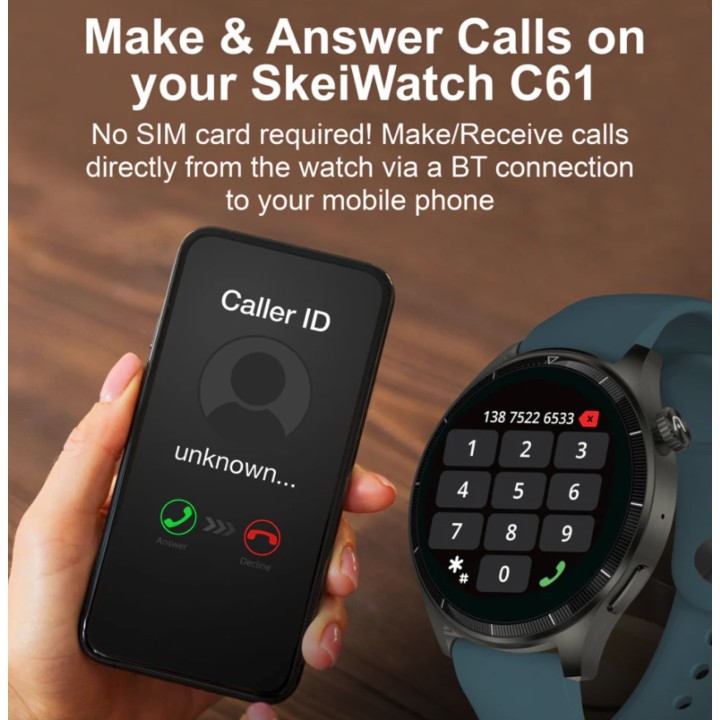 ARGOM ARG-WT-6061BK RELOJ INTELIGENTE C61 I967 BK