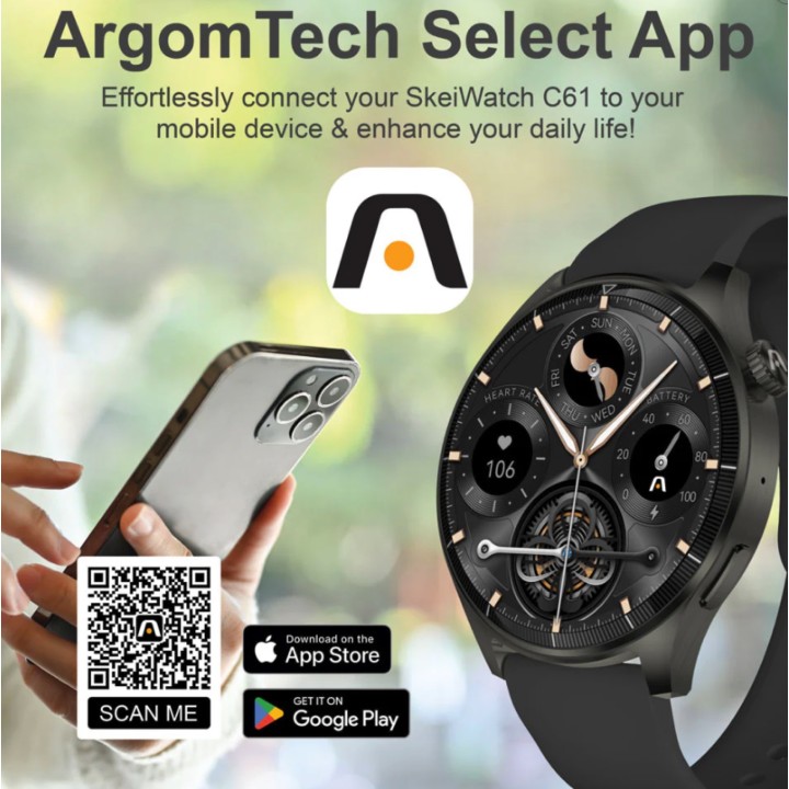 ARGOM ARG-WT-6061BK RELOJ INTELIGENTE C61 I967 BK
