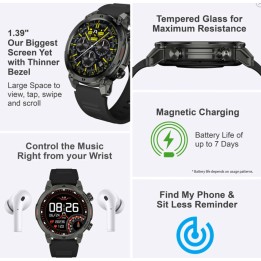 ARGOM ARG-WT-6070BK  RELOJ INTELIGENTE