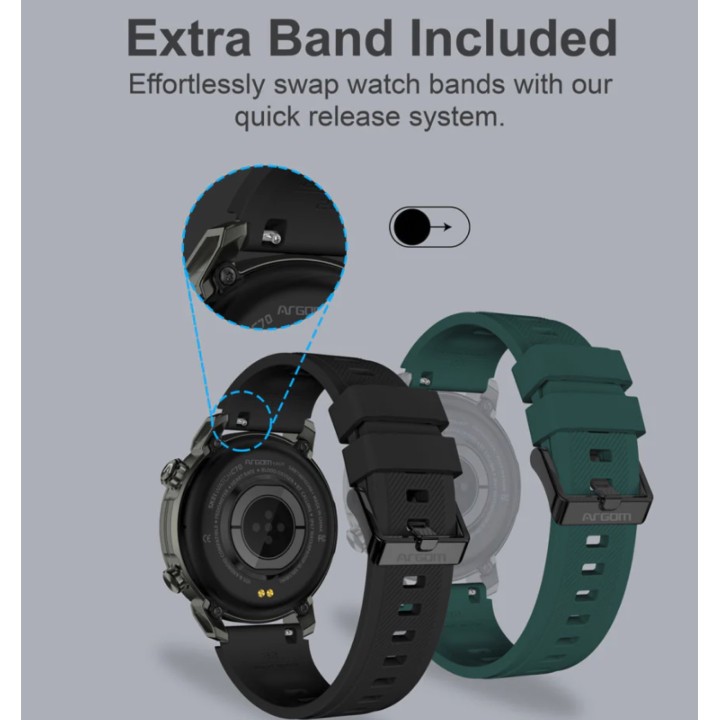 ARGOM ARG-WT-6070BK  RELOJ INTELIGENTE