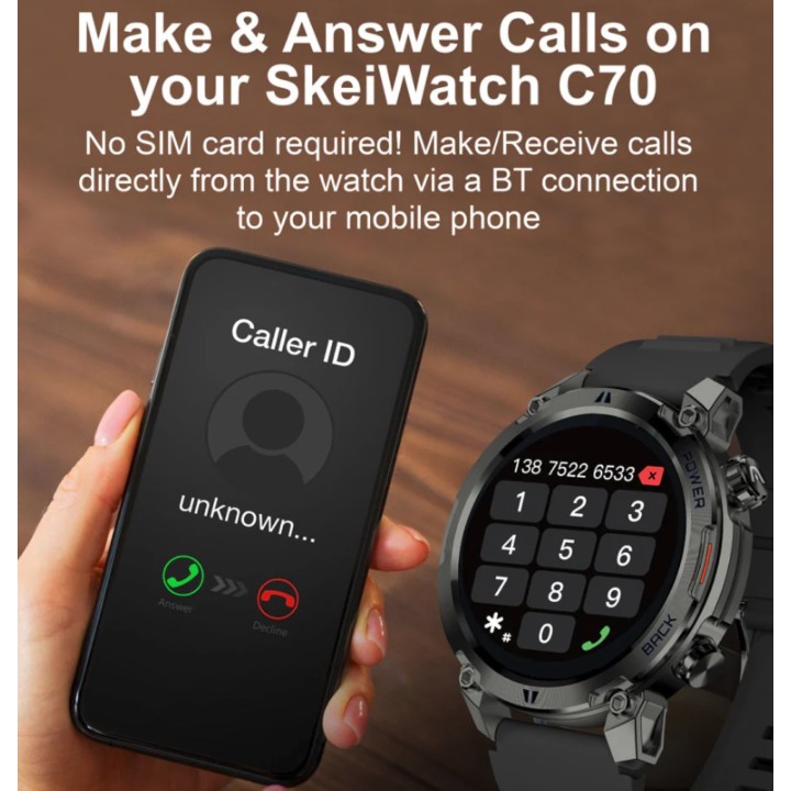 ARGOM ARG-WT-6070BK  RELOJ INTELIGENTE