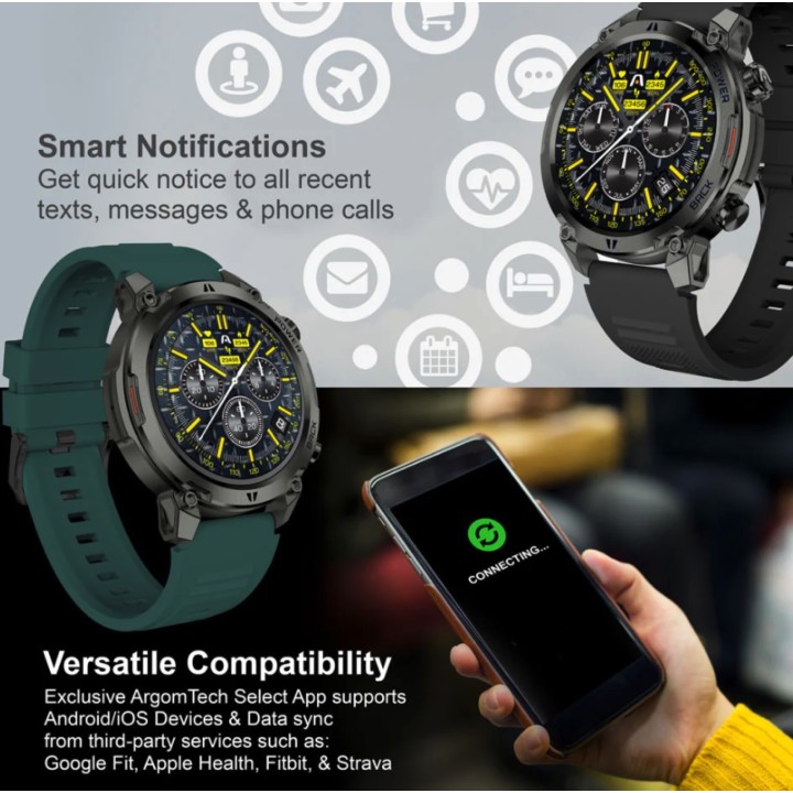 ARGOM ARG-WT-6070BK  RELOJ INTELIGENTE