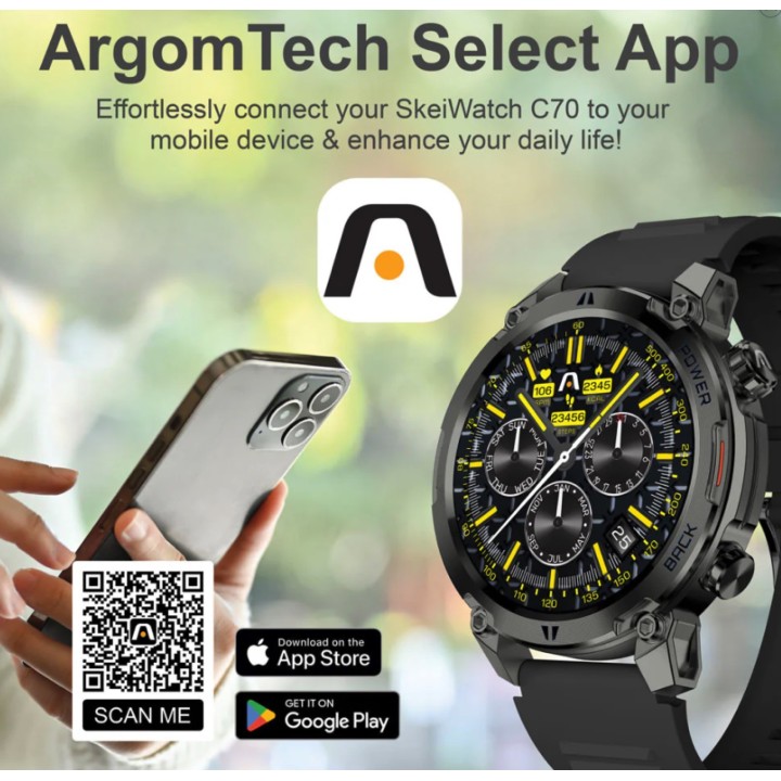ARGOM ARG-WT-6070BK  RELOJ INTELIGENTE