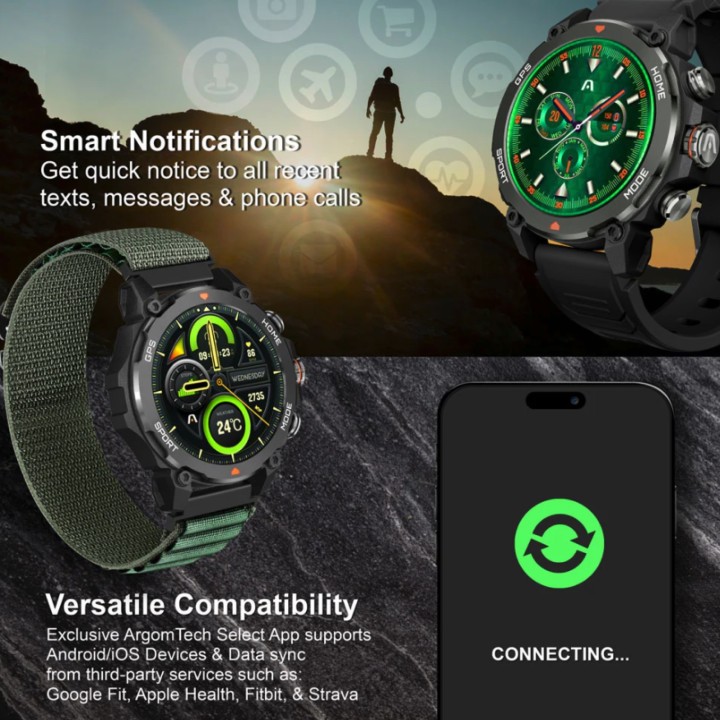 ARGOM ARG-WT-6080BK  RELOJ INTELIGENTE