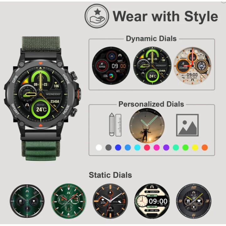 ARGOM ARG-WT-6080BK  RELOJ INTELIGENTE