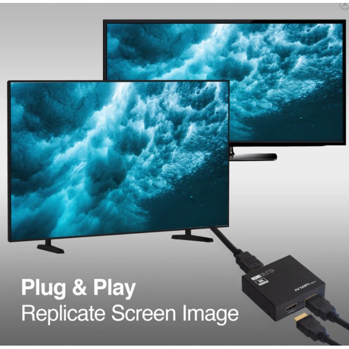 ARGOM DIVISOR HDMI DE 2 CANALES