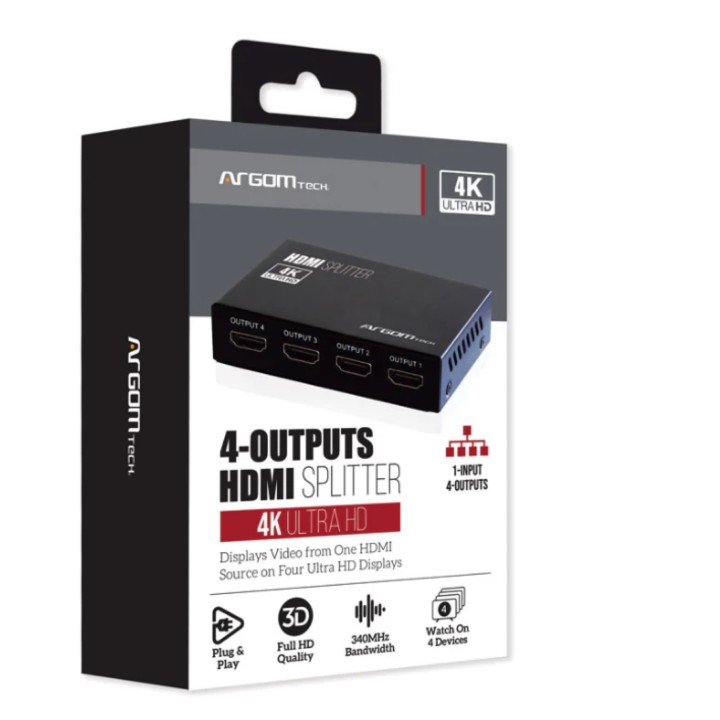 ARGOM DIVISOR HDMI DE 4 CANALES