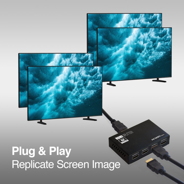 ARGOM DIVISOR HDMI DE 4 CANALES