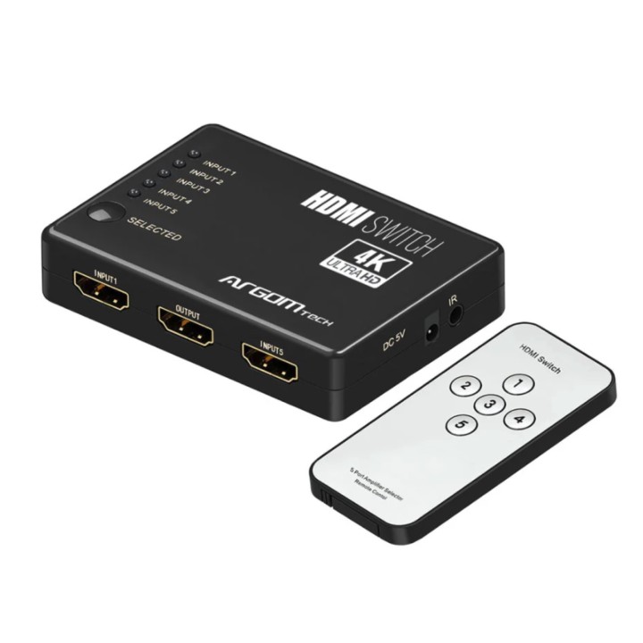 ARGOM HDMI SWITCH 5 PUERTOS