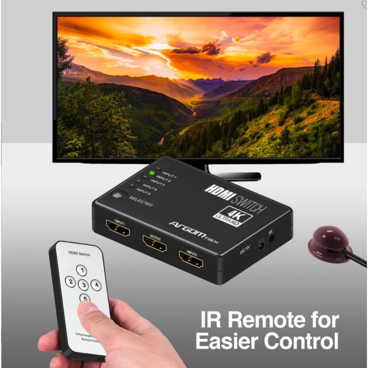 ARGOM HDMI SWITCH 5 PUERTOS