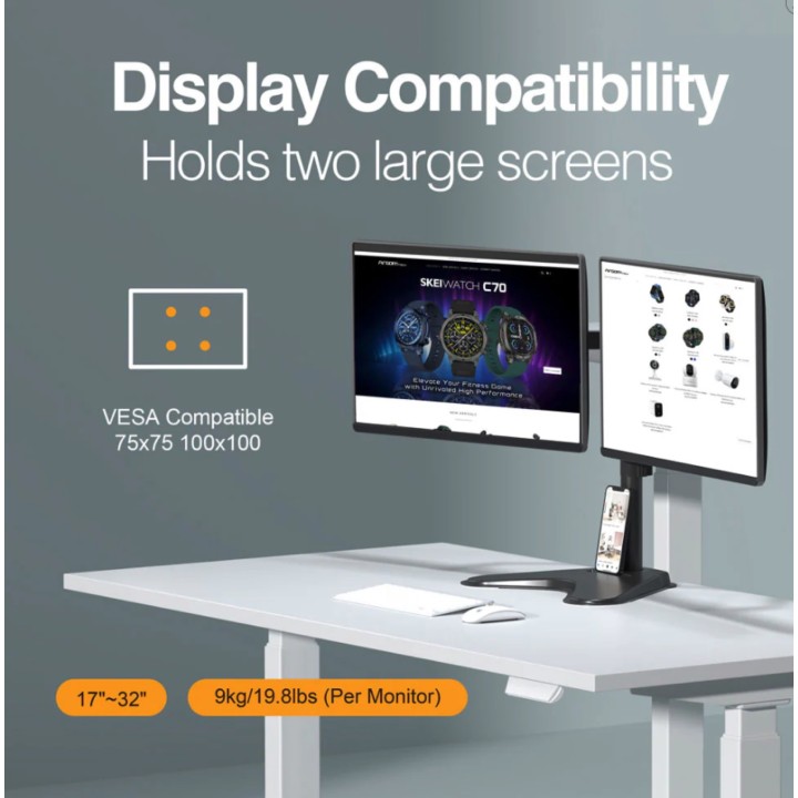 ARGOM ARG-BR-1605 DUAL MONITOR 32 DESK MOUNT
