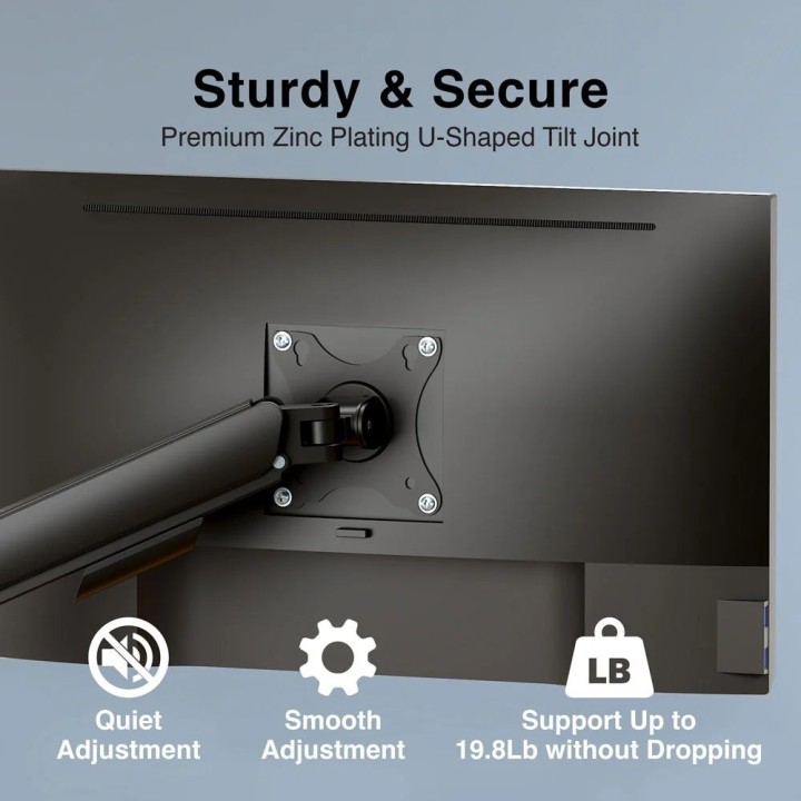 ARGOM ARG-BR-1613 MONITOR 17-32 DESK MOUNT/CLAMP & GROOMET