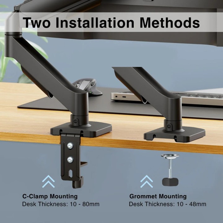 ARGOM ARG-BR-1613 MONITOR 17-32 DESK MOUNT/CLAMP & GROOMET