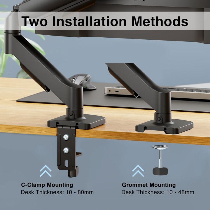 ARGOM ARG-BR-1613 MONITOR 17-32 DESK MOUNT/CLAMP & GROOMET