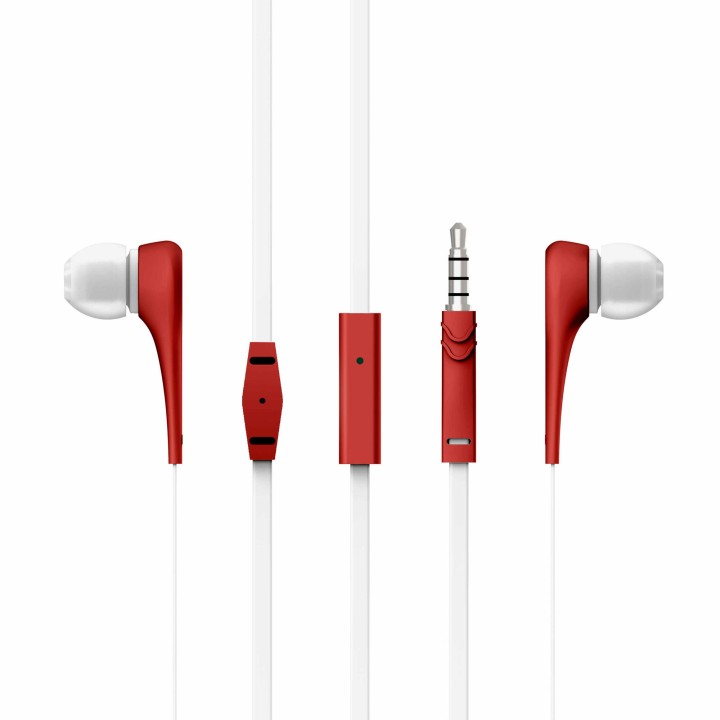 ENERGY  Sistem auricular con mic  Earphone Style 1+ RED