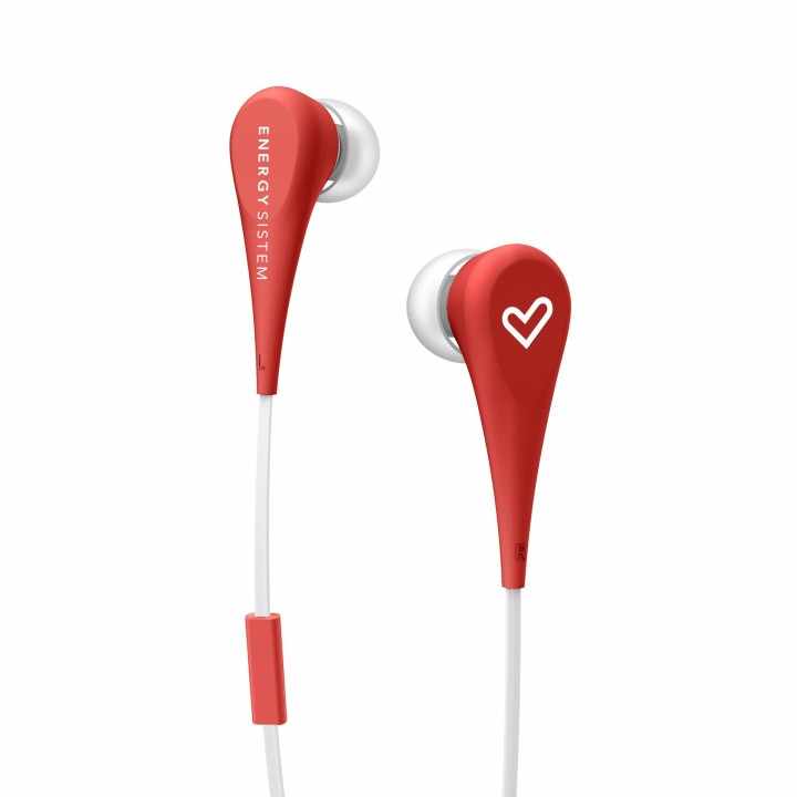 ENERGY  Sistem auricular con mic  Earphone Style 1+ RED
