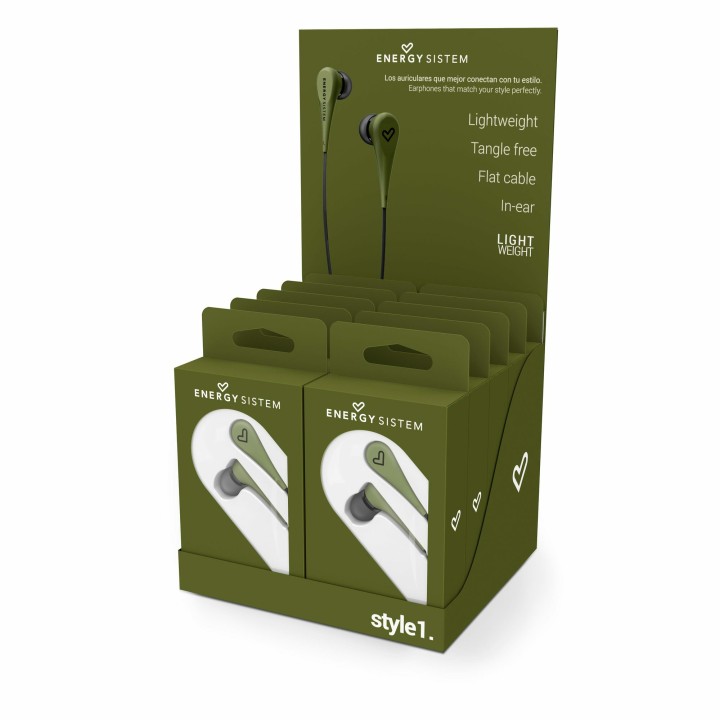 ENERGY  Sistem 446414 Auricular intrauditivo Earphone Style 1 Green