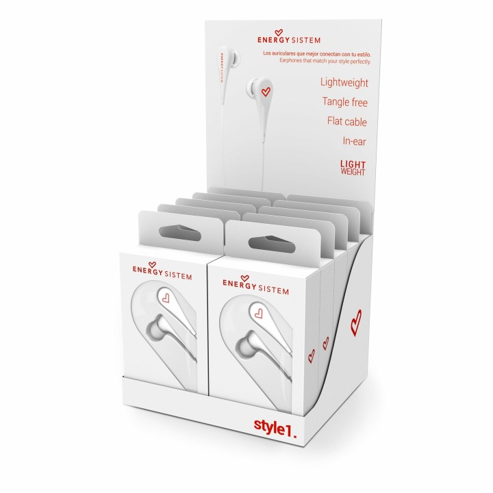 ENERGY Sistem auricular inserción Earphone Style 1 White