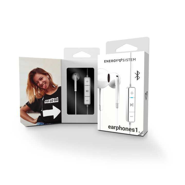 ENERGY  Earphone 1 Audífono inserción bluetooth Blanco
