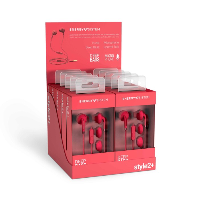 ENERGY  SISTEM EARPHONE STYLE 2+ RASPBERRY