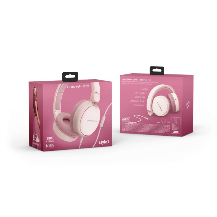 ENERGY  Sistem 448845 Headphone Style 1 Talk Pure Pink