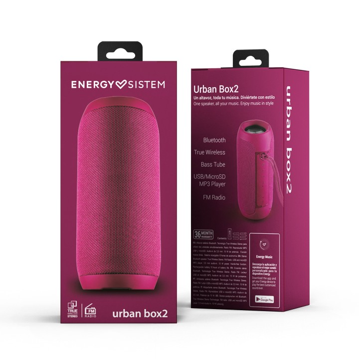 ENERGY  SISTEM 449347 URBAN BOX 2 MAGENTA 10W