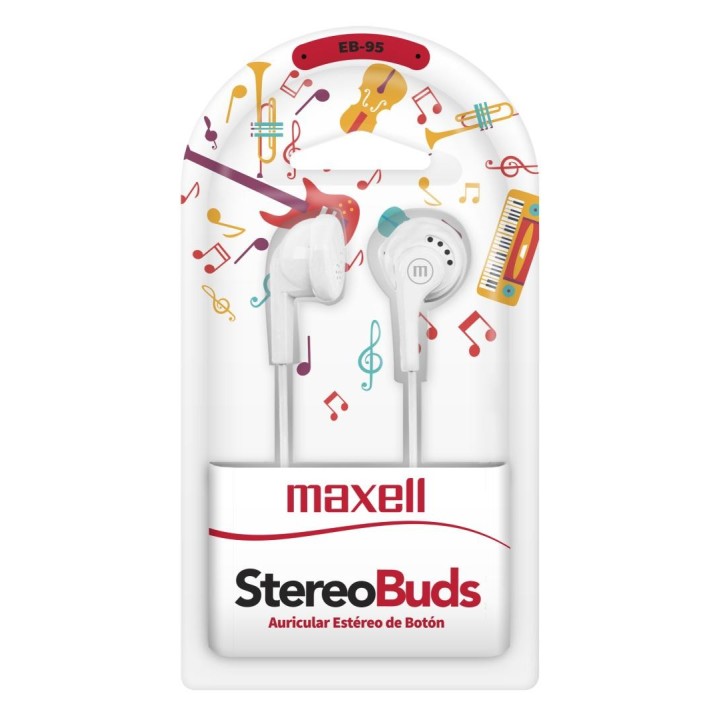 MAXELL 347255 AUDIFONO PASTILLA EB-95 BLANCO