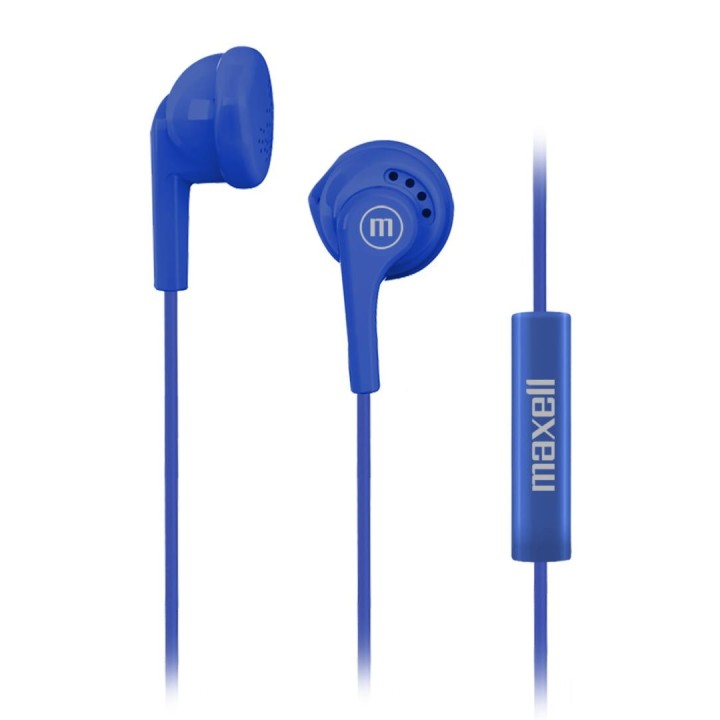 MAXELL 347362 AUDIFONO PASTILLA ESTEREO MIC AZUL