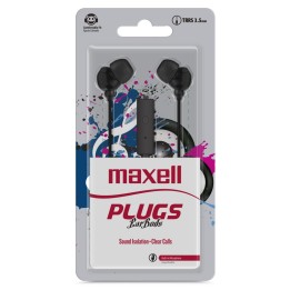 MAXELL 347364 AUDIFONO INTRAUDITIVO MIC NEGRO