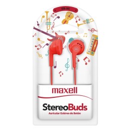 MAXELL 347855 AUDIFONO PASTILLA EB-95 ROJO
