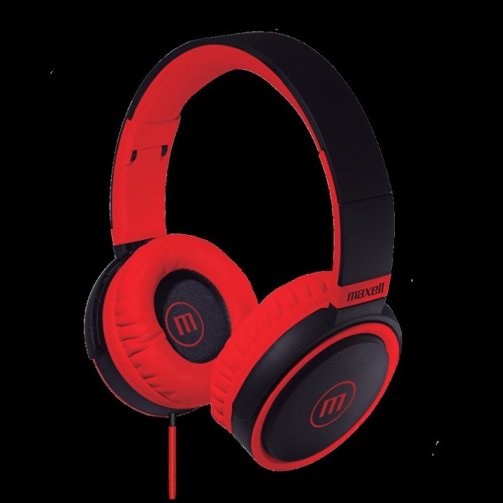 MAXELL 347853 AUDIFONO DIADEMA CON MIC HP-B52 ROJO