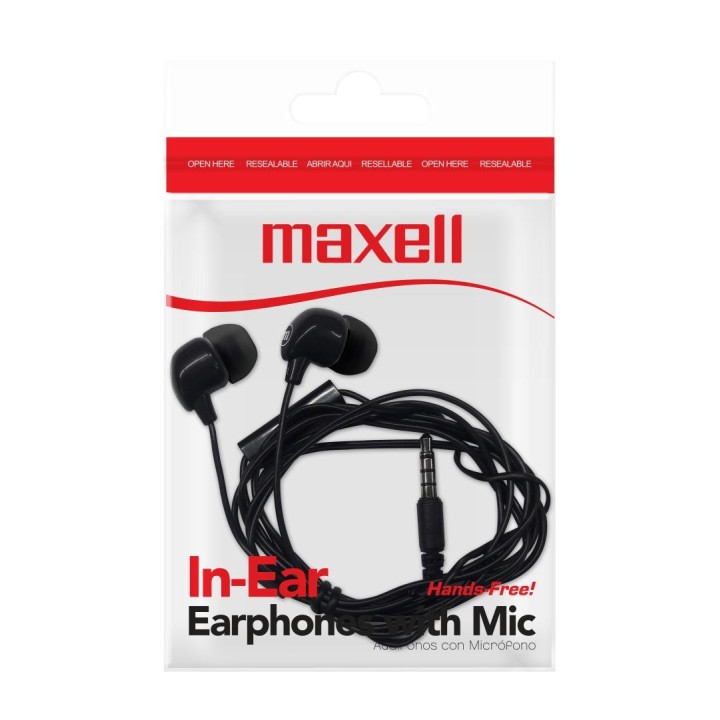 MAXELL 347945 AUDIFONO INTRAUDITIVO CON MIC NEGRO