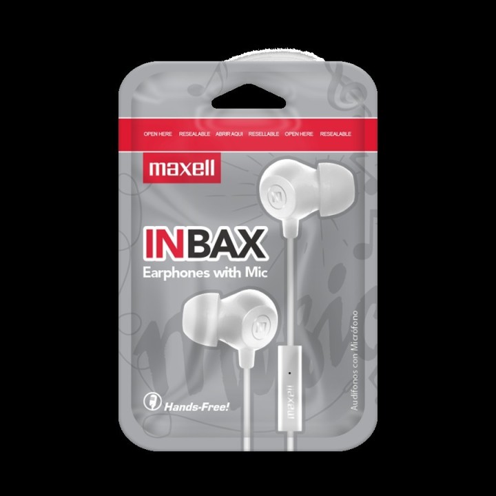 MAXELL 347946 AUDIFONO INTRAUDITIVO CON MIC BLANCO