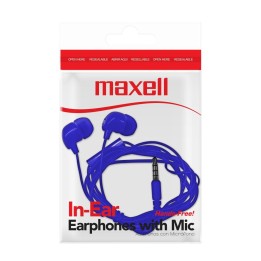 MAXELL 347948 AUDIFONO INTRAUDITIVO CON MIC AZUL