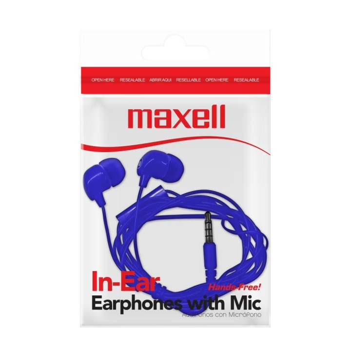 MAXELL 347948 AUDIFONO INTRAUDITIVO CON MIC AZUL