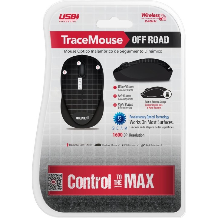 MAXELL 347961 MOUSE INALAMBRICO MOWL-250 NEGRO