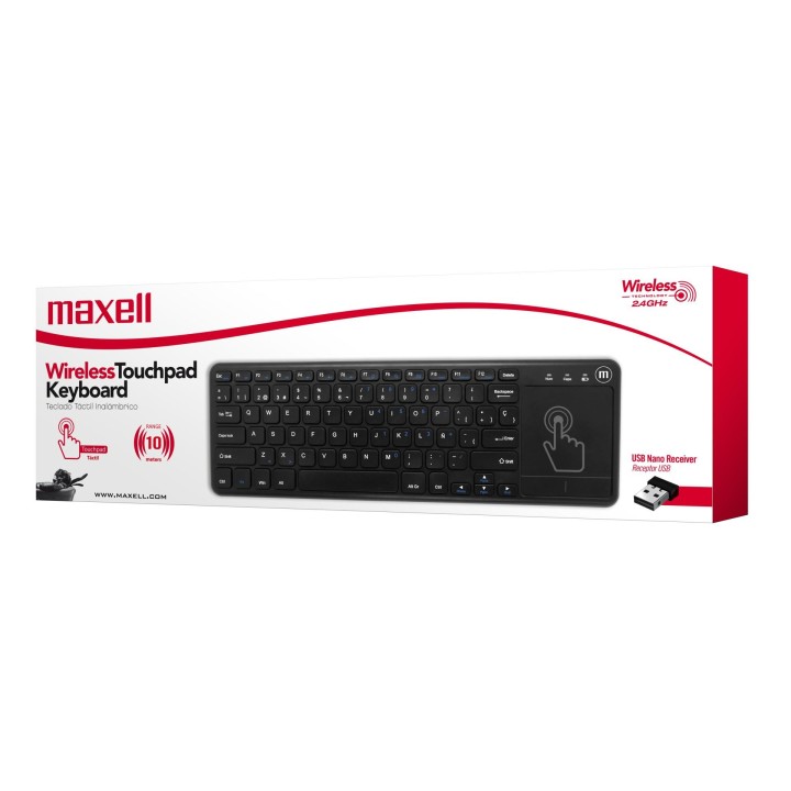 MAXELL 348106 TECLADO INALAMBRICO TOUCH PAD