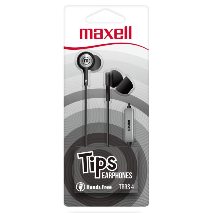 MAXELL 348120 AUDIFONO INTRAUDITIVO IN-TIPS NEGRO