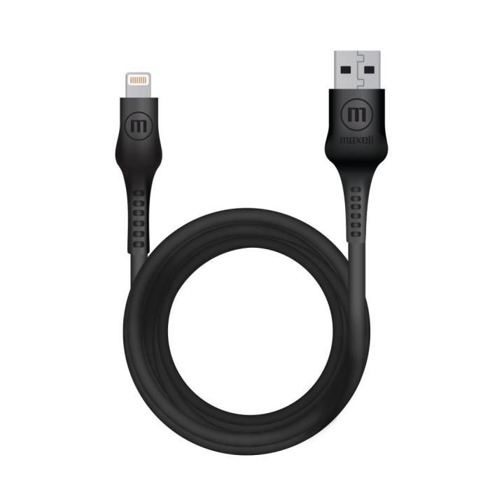 MAXELL 348207 CABLE JELLEEZ DE CARGA USB A LIGHTING NEGRO