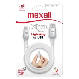 MAXELL 348208 CABLE JELLEEZ DE CARGA USB A LIGHTING BLANCO
