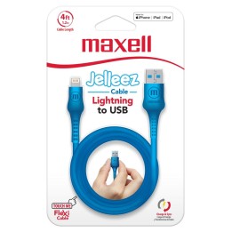 MAXELL 348209 CABLE JELLEEZ DE CARGA USB A LIGHTING AZUL
